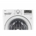 LG DLE3170W 7.4-cu ft Stackable Electric Dryer and WM3270CW 4.5 cu. ft. Front Load Washer in White